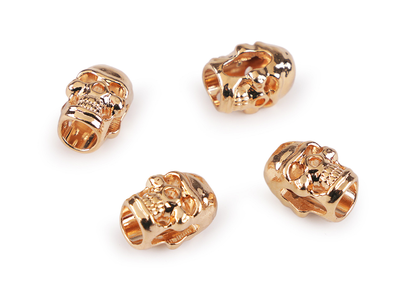 Terminație șnur craniu  ø5 mm - Auriu rose (4 Bucăți)