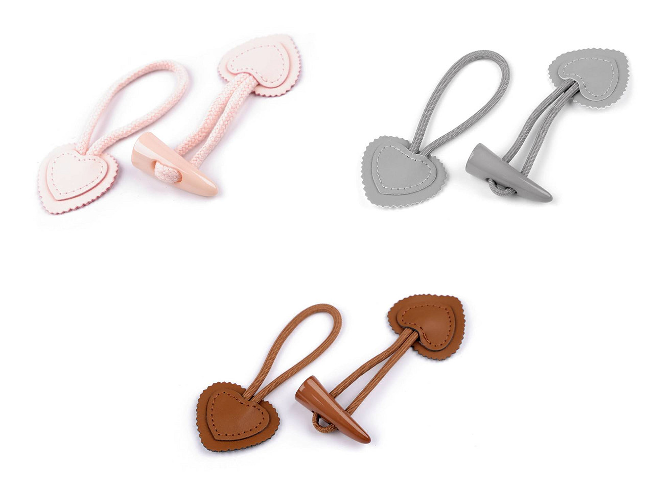 Închizători confectii - Gri neutral (1 Pereche)