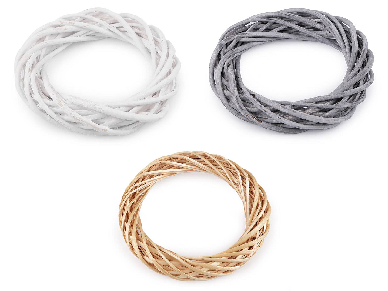 Coroană din răchită ø25 cm - Natur (1 Bucată)