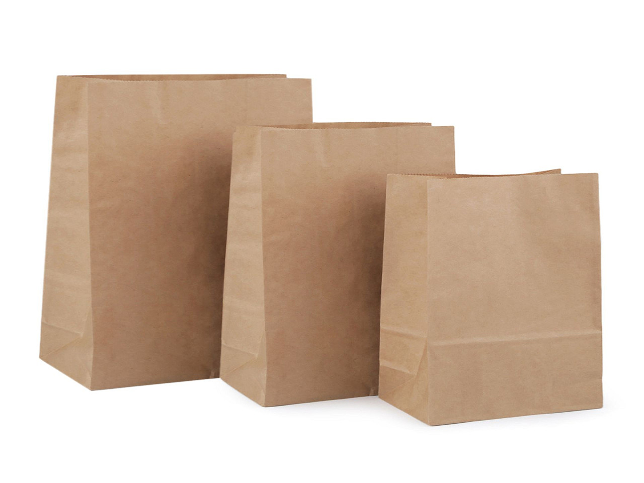 Pungă de hârtie - Maro natural (50 Bucăți)