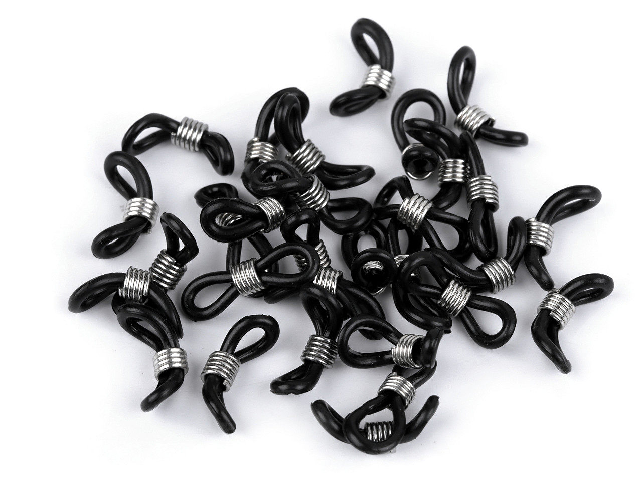 Clipsuri / ocheti silicon ochelari - Negru (30 Bucăți)