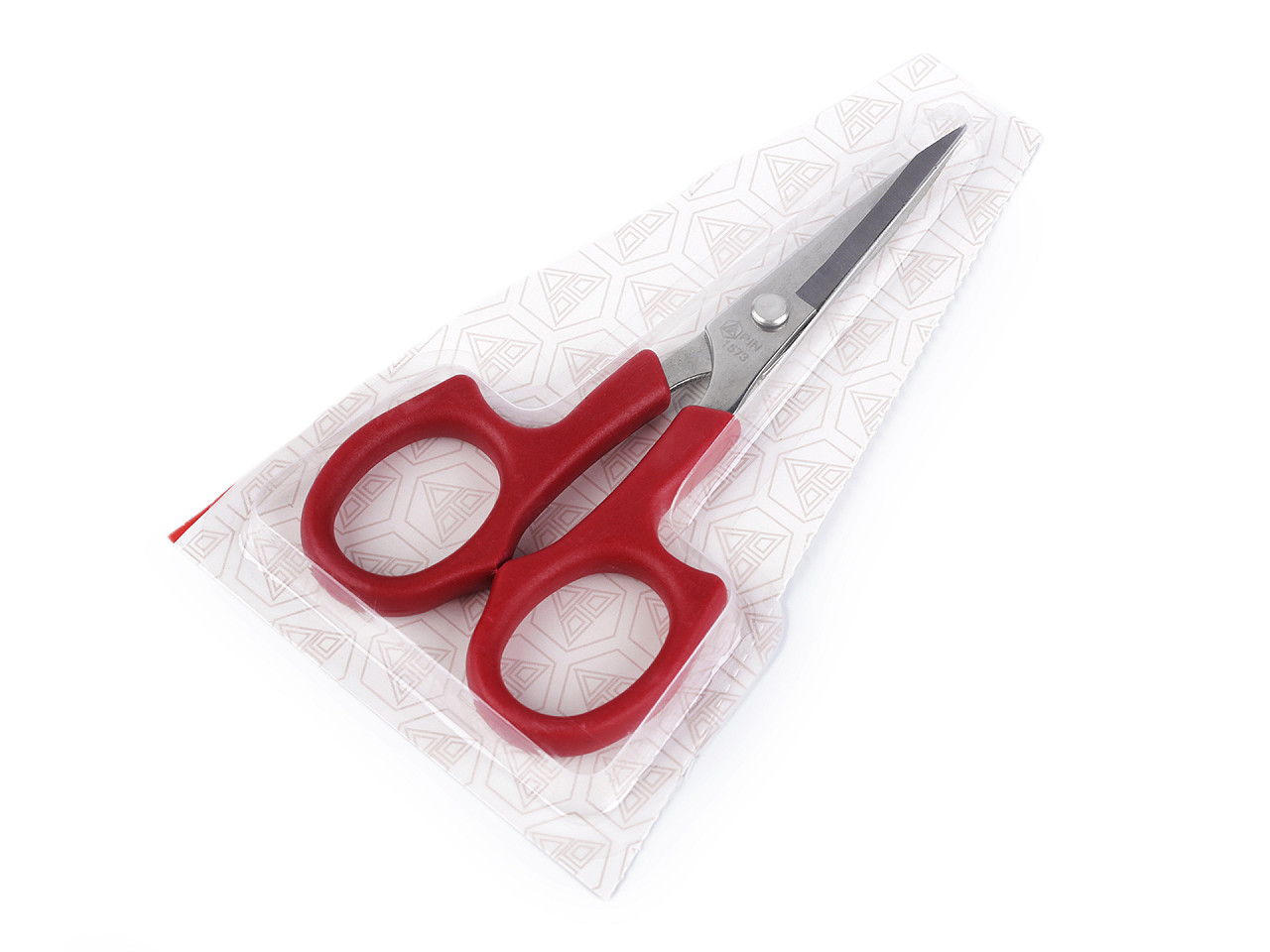 Foarfece pin broderie lungime 15 cm curbate - Roșu (1 Bucată)