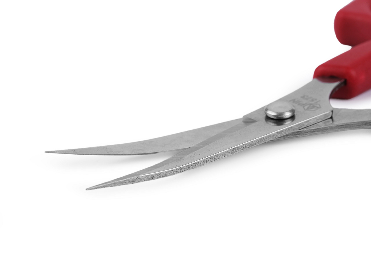 Foarfece pin broderie lungime 15 cm curbate - Roșu (1 Bucată)