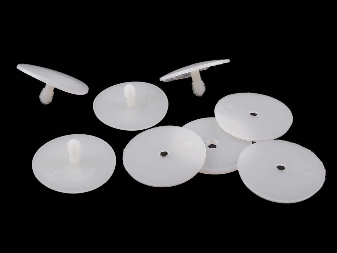 Articulatii jucarii cu siguranta ø43 mm - Transparent (20 Seturi)