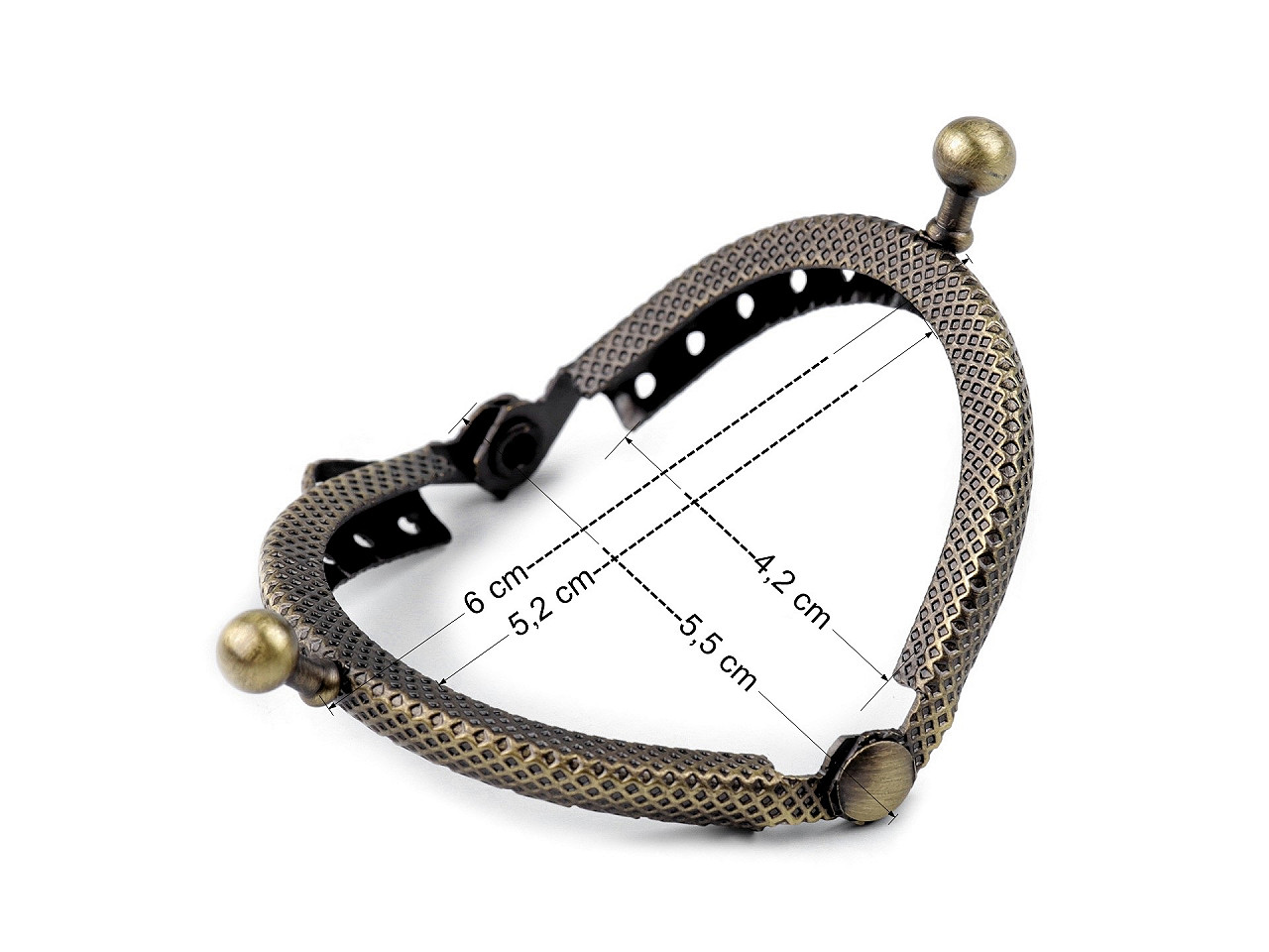 Ramă portofel, 5,5x8 cm - Alamă antică (10 Bucăți)