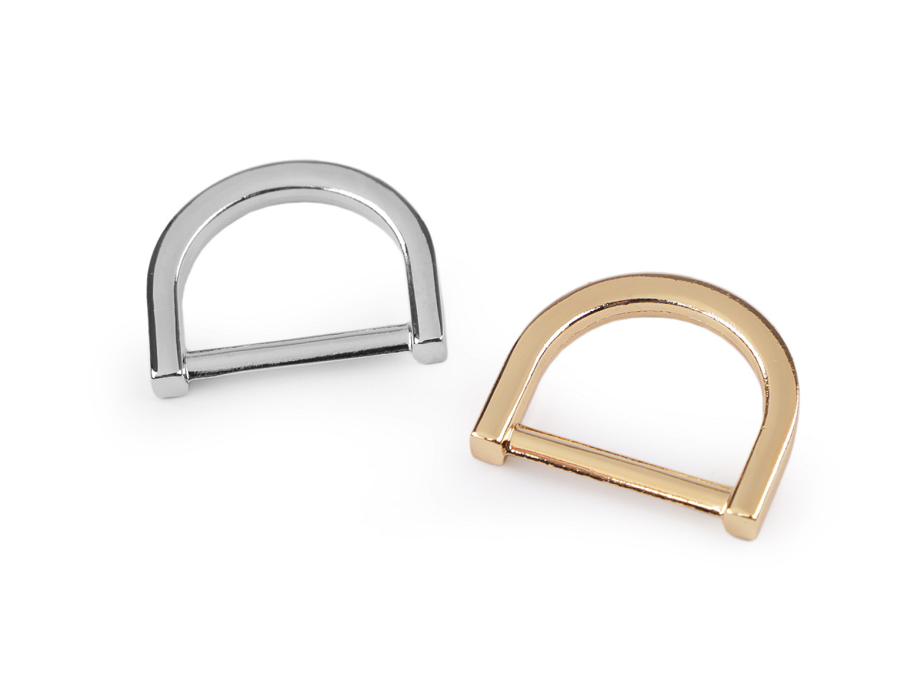 Inel tip d pentru textile si accesorii, latime 20 mm - Nichel negru (10 Bucăți)