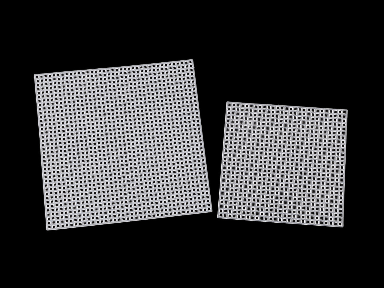 Plasă din plastic pentru brodat - Alb (1 Bucată)