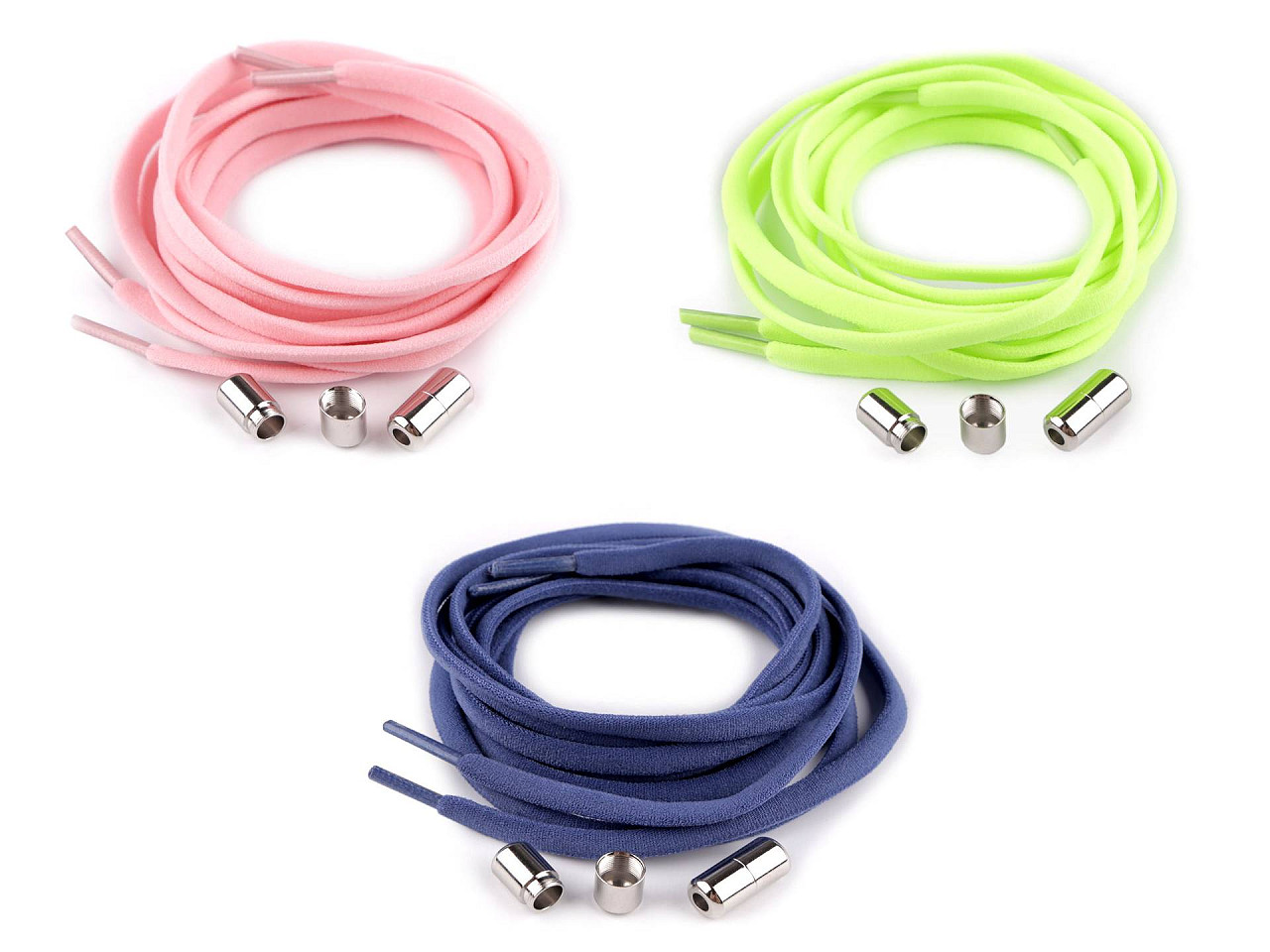 Sireturi elastice 100 cm - Albastru delta (1 Pereche)