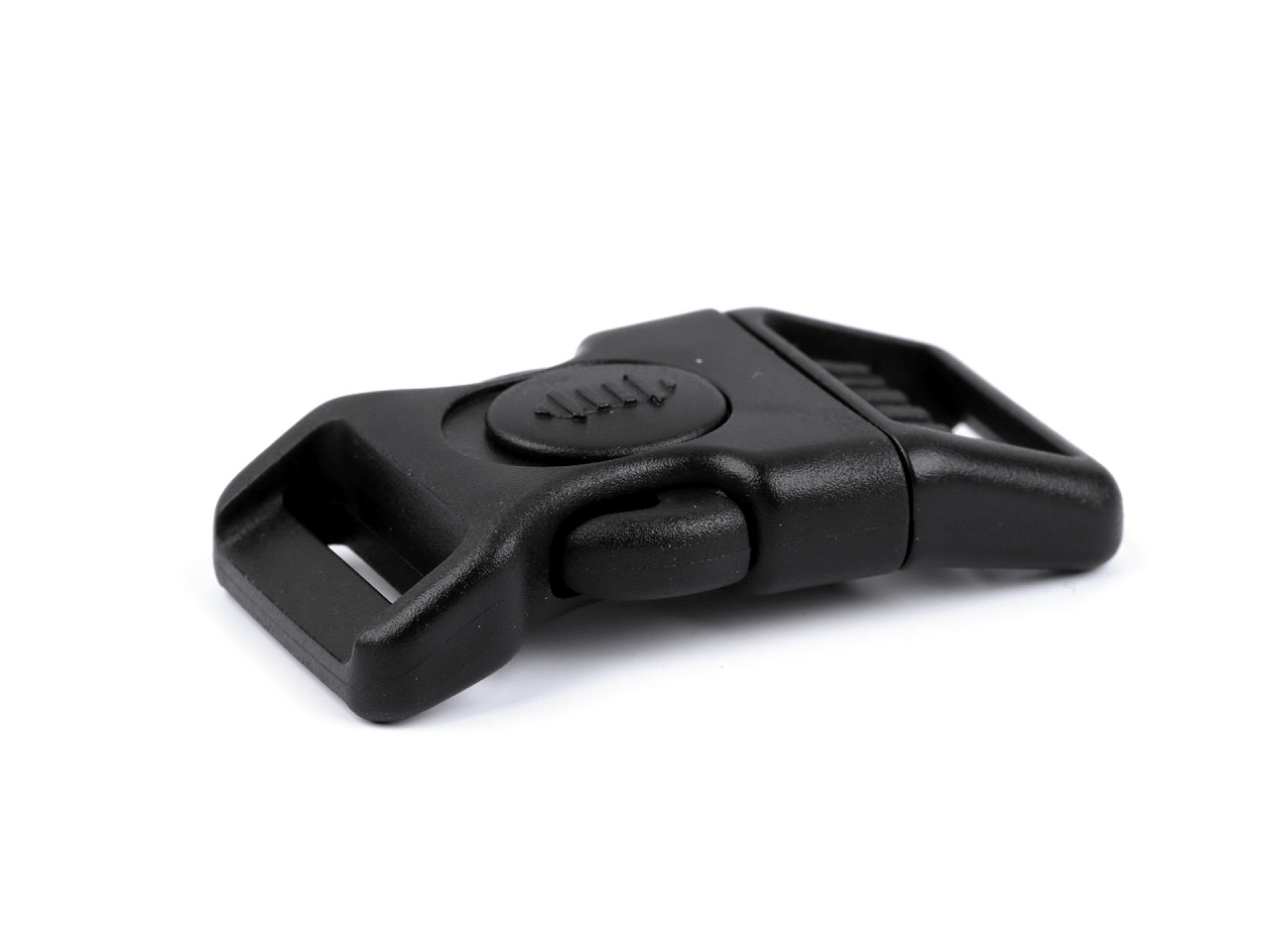 Cataramă trident rezistentă la îngheț cu siguranță 20 mm lățime, 25 mm curbată - Negru (10 Seturi)