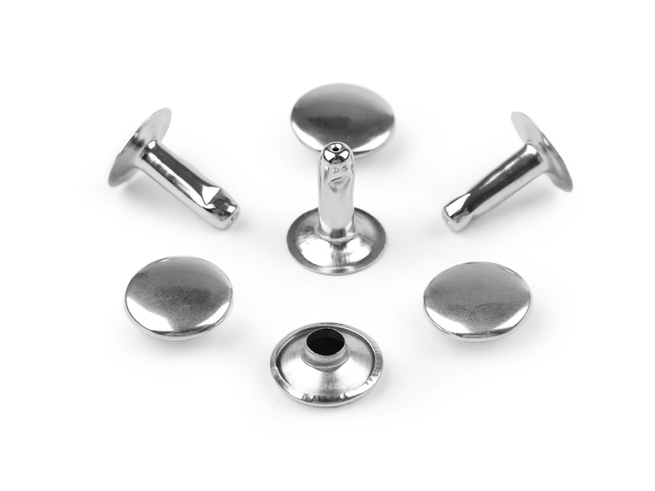 Capse / nituri ø12 mm - Nichel (200 Perechi)