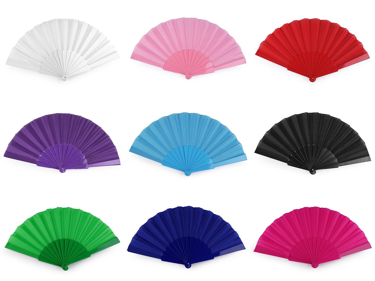 Evantai textil - Albastru azur (1 Bucată)