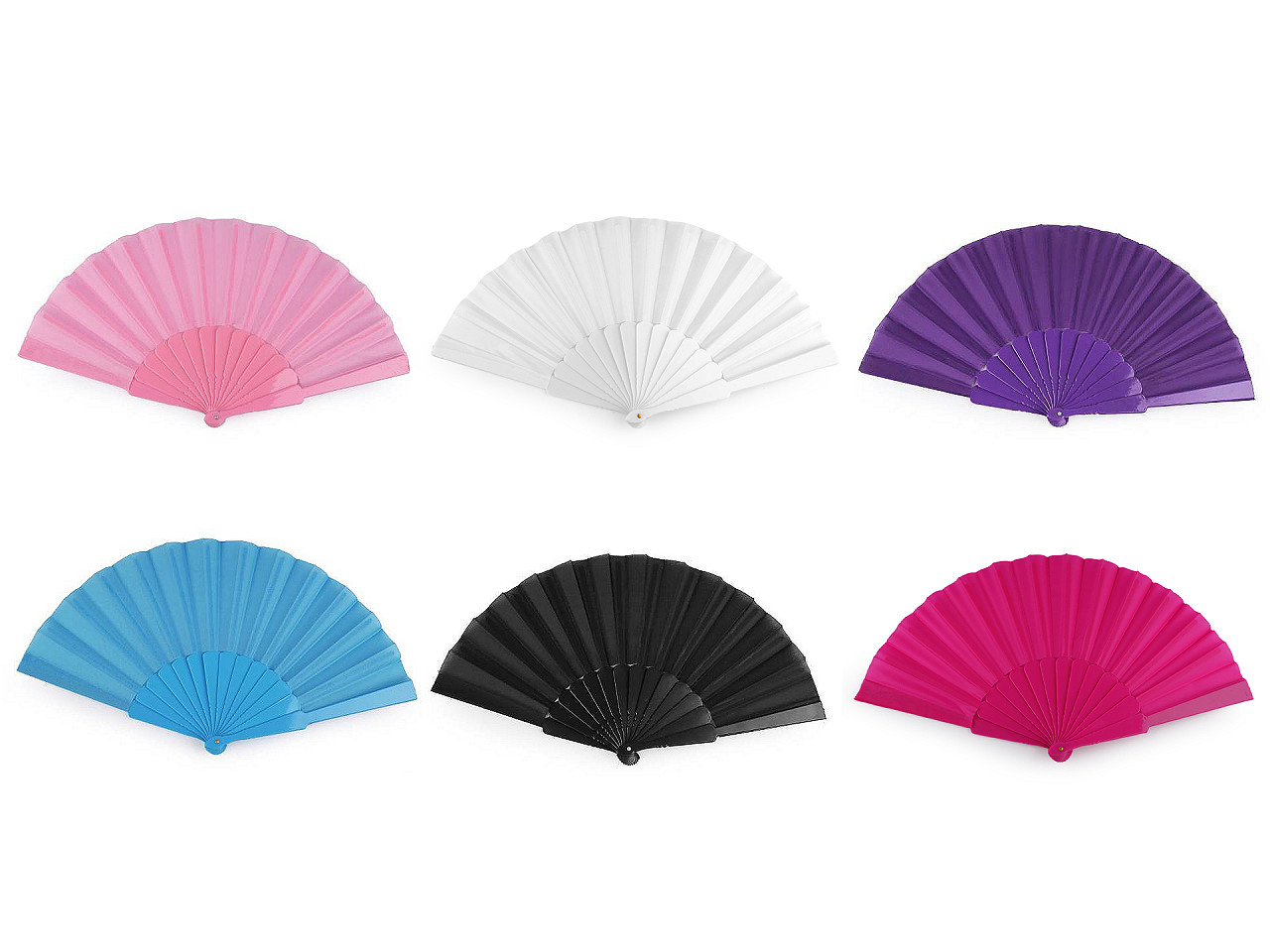 Evantai textil - Albastru azur (1 Bucată)