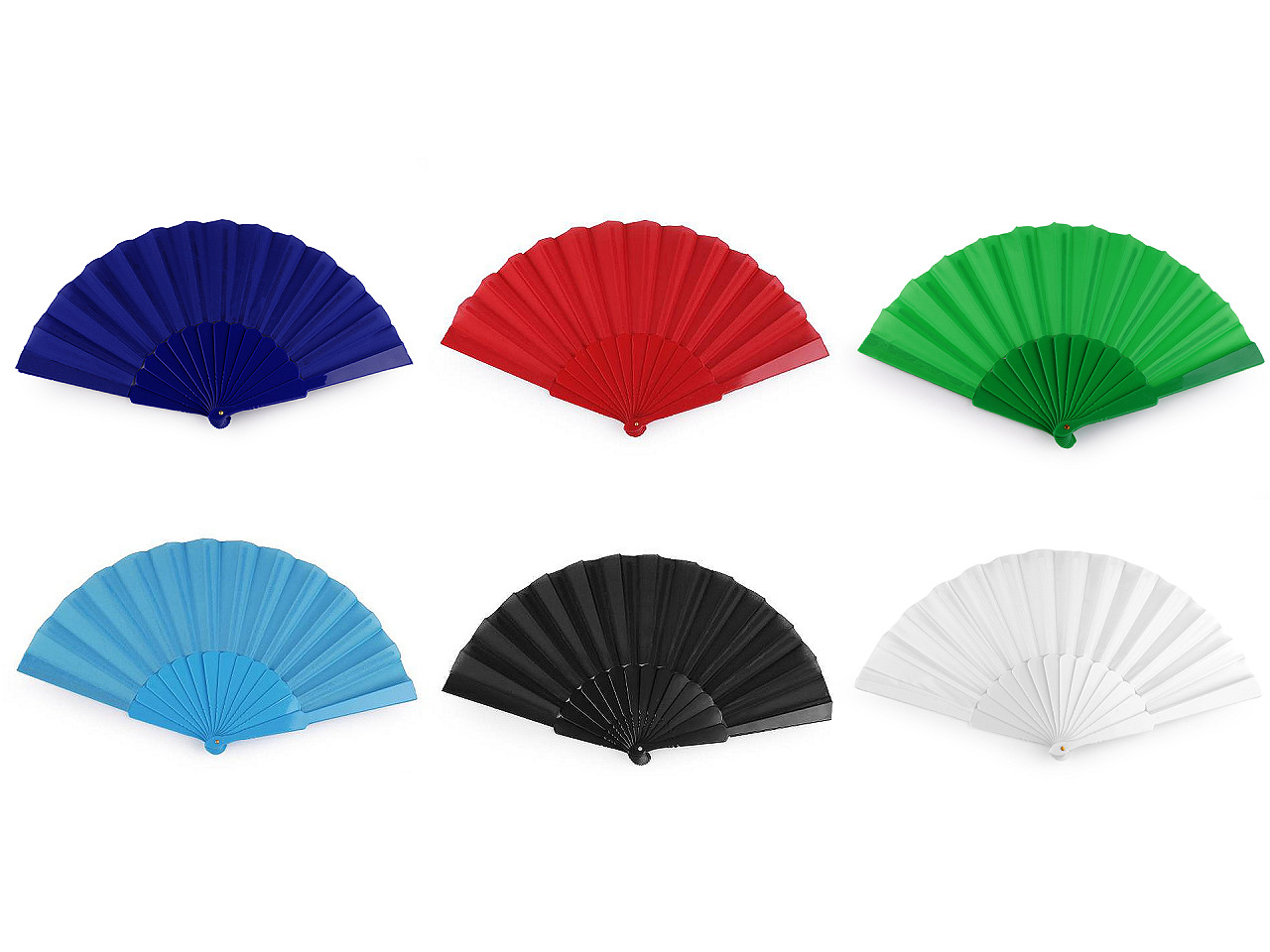 Evantai textil - Albastru azur (1 Bucată)