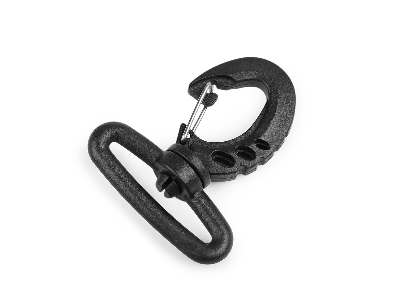 Carabină din plastic 25; 30; 40; 50 mm - Negru (1 Bucată)