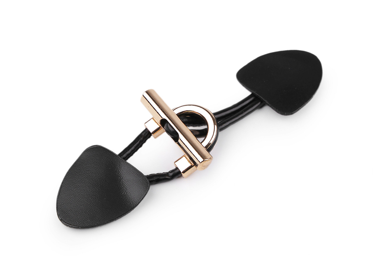 Închizătoare decorativă confecții - Negru (10 Perechi)