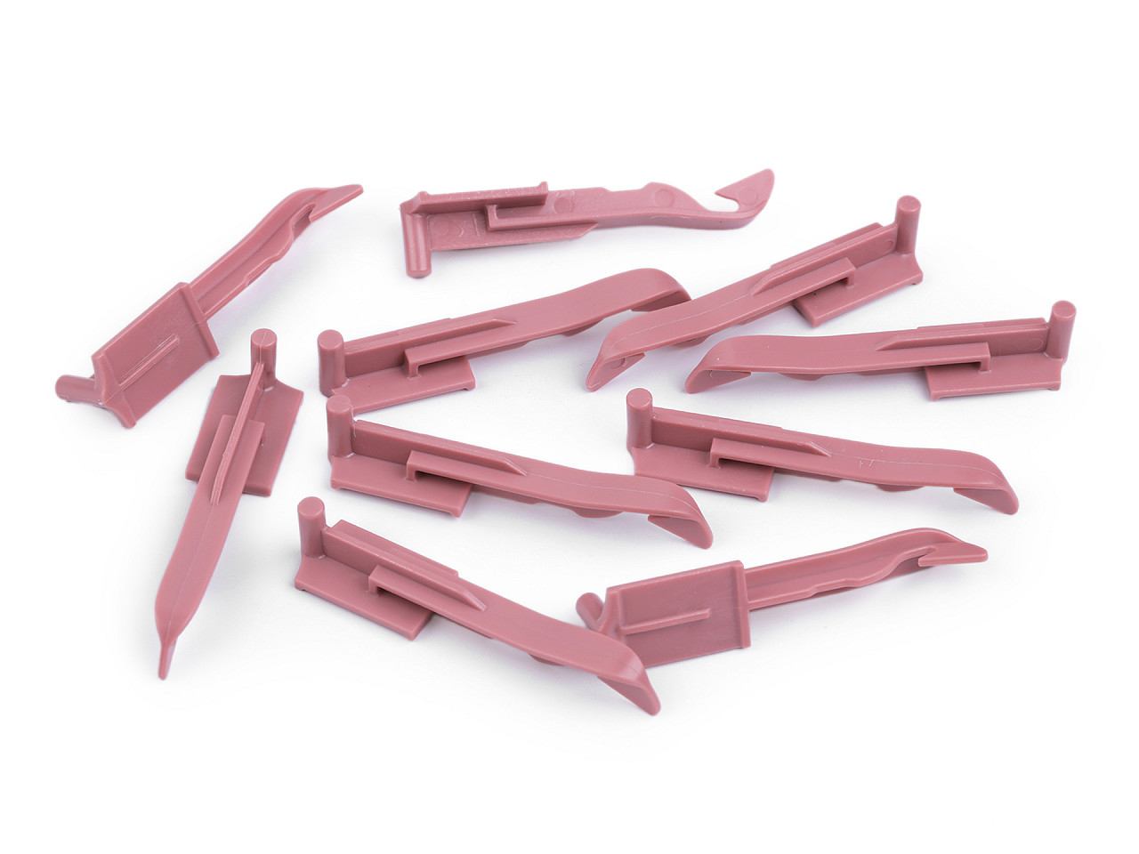 Cârlig / ac de rezervă pentru moara de tricotat - Roz vintage (10 Bucăți)