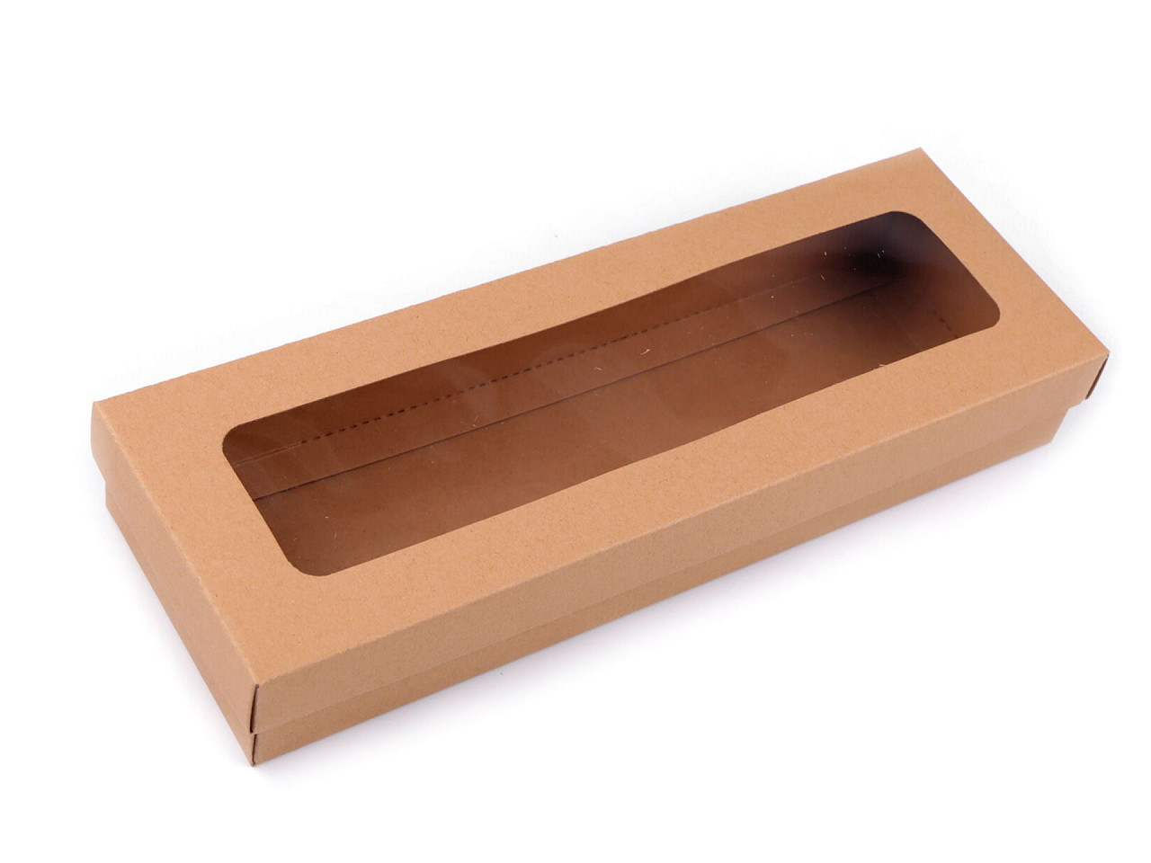 Cutie cu fereastră - Maro natural (5 Bucăți)