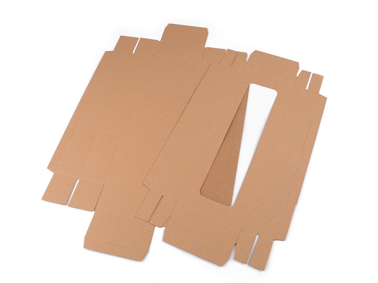 Cutie cu fereastră - Maro natural (5 Bucăți)