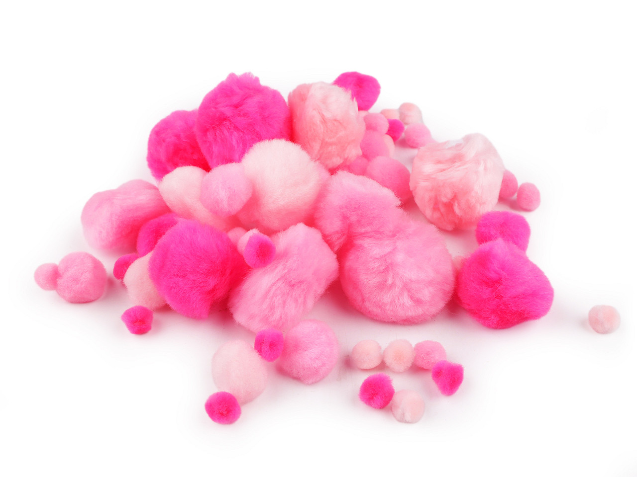 Pompoane mix de dimensiuni - Roz (1 Sac)