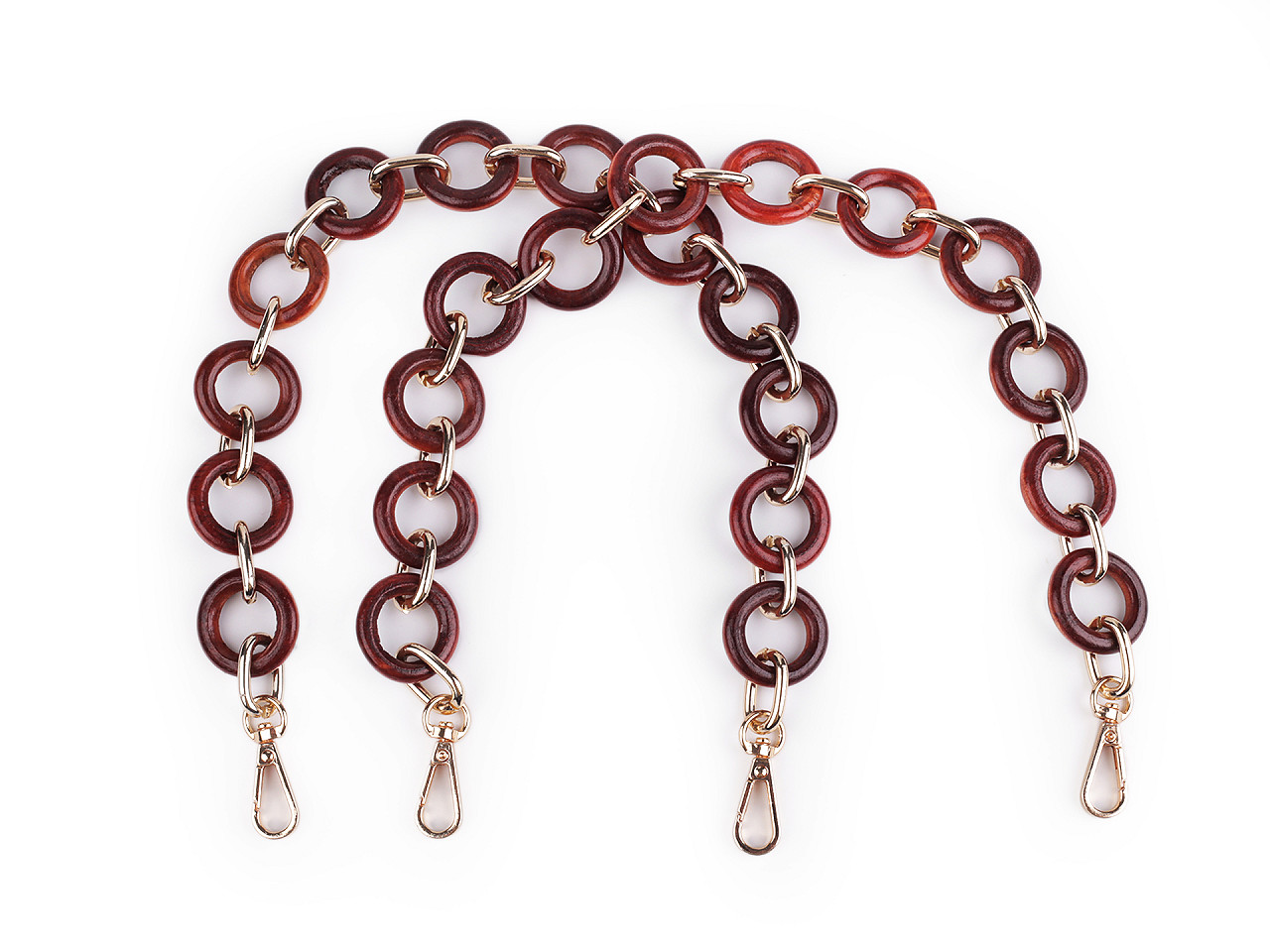 Toarta pentru geanti cu carabinine lungime 50 cm - Natural deschis (2 Bucăți)