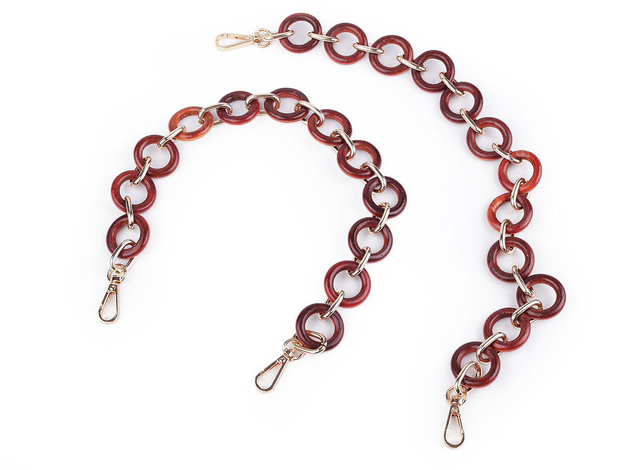 Toarta pentru geanti cu carabinine lungime 50 cm - Natural deschis (2 Bucăți)