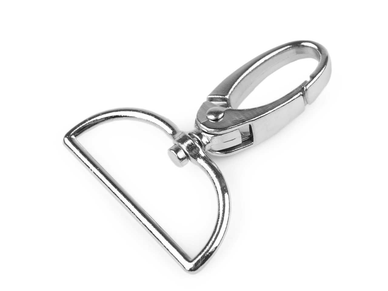 Crabina metalica 37 mm - Alamă antică (10 Bucăți)