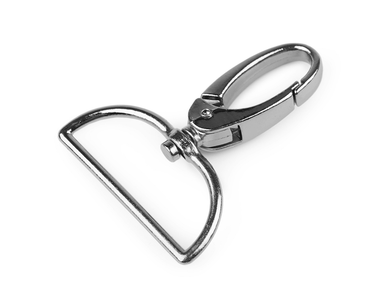 Crabina metalica 37 mm - Alamă antică (10 Bucăți)