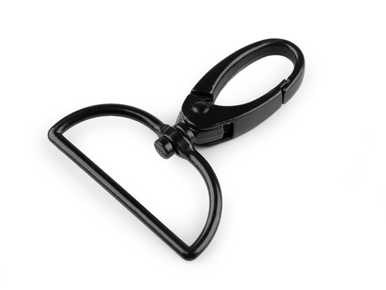 Crabina metalica 37 mm - Alamă antică (10 Bucăți)