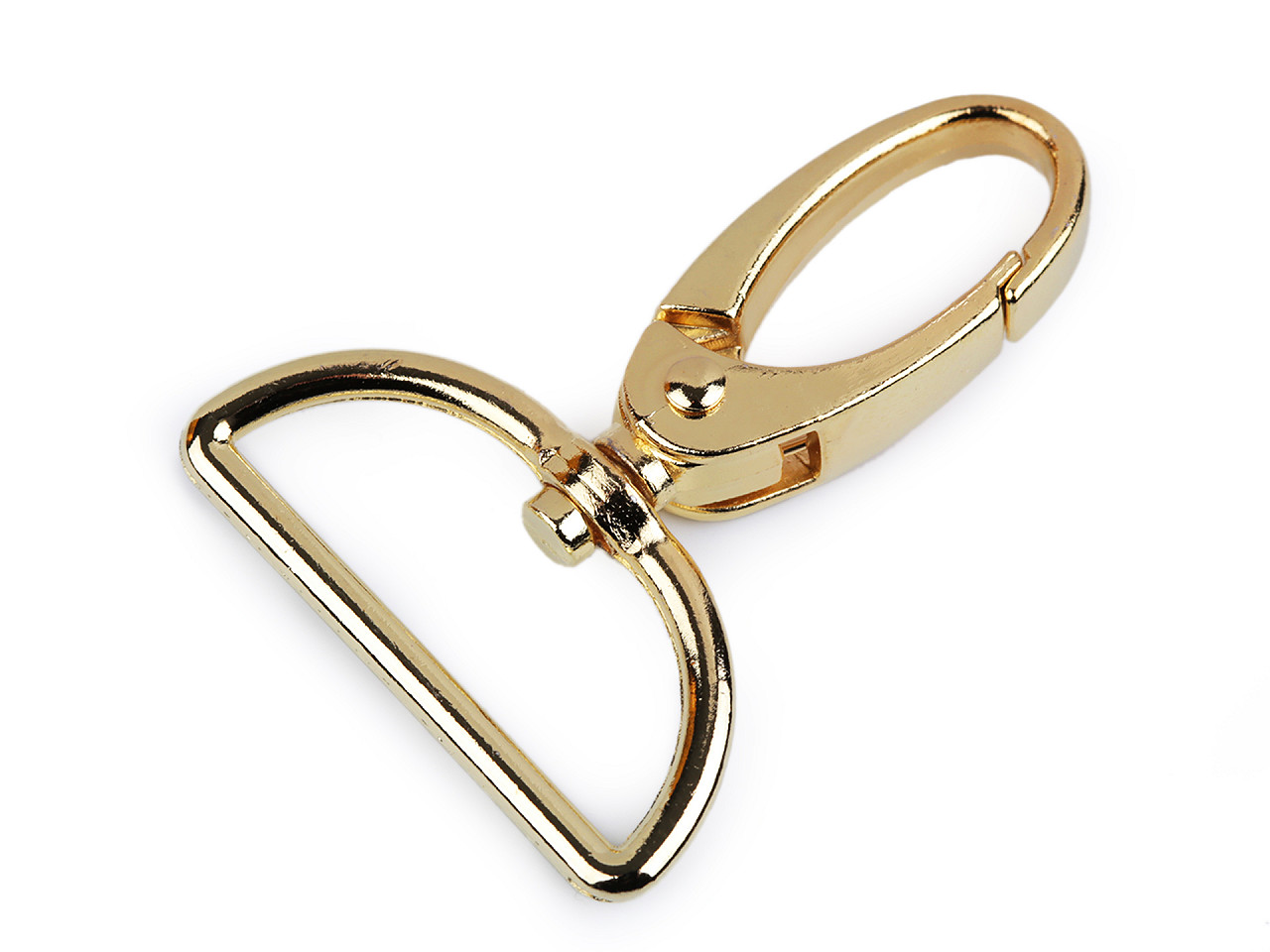 Crabina metalica 32 mm - Auriu (10 Bucăți)