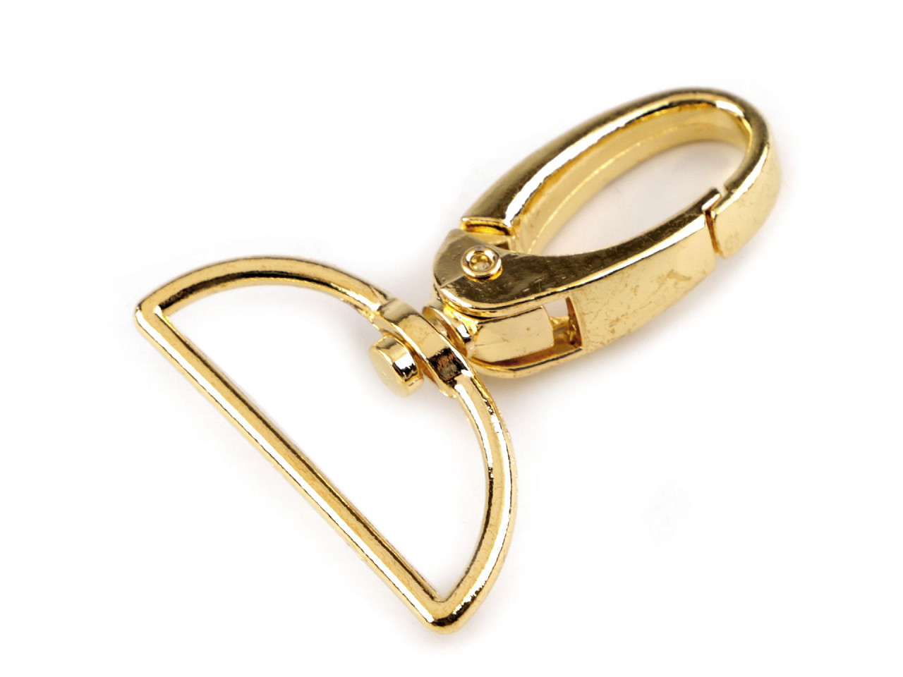 Crabina metalica 32 mm - Auriu (10 Bucăți)