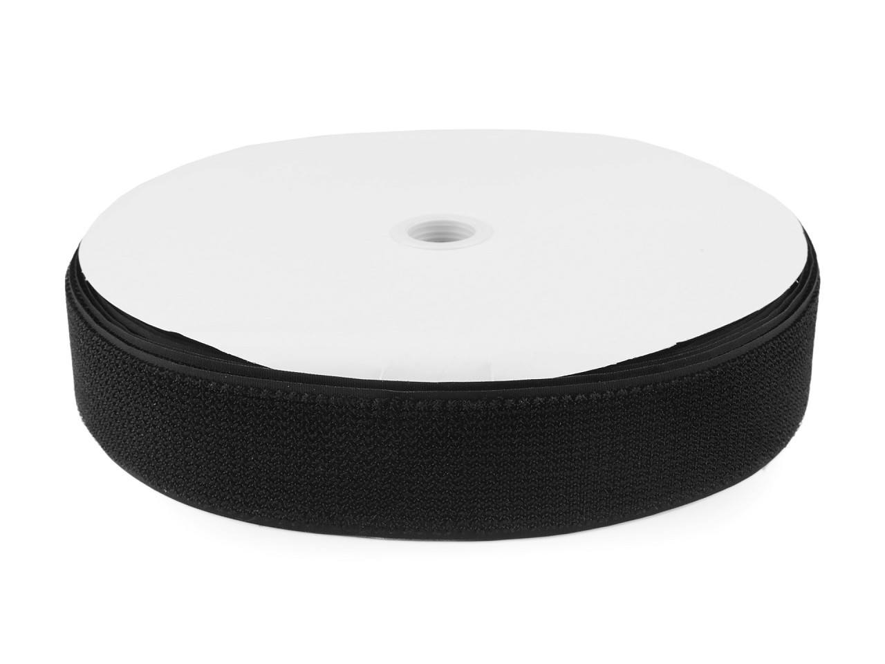 Velcro / arici - puf și scai pe o singura bandă 50 mm - Alb (1 Metru)