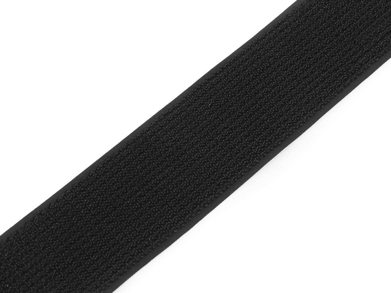 Velcro / arici - puf și scai pe o singura bandă 50 mm - Alb (1 Metru)