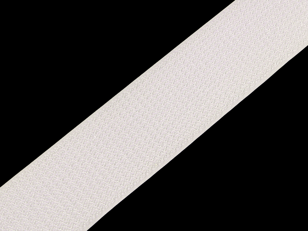 Velcro / arici - puf și scai pe o singura bandă 50 mm - Alb (1 Metru)