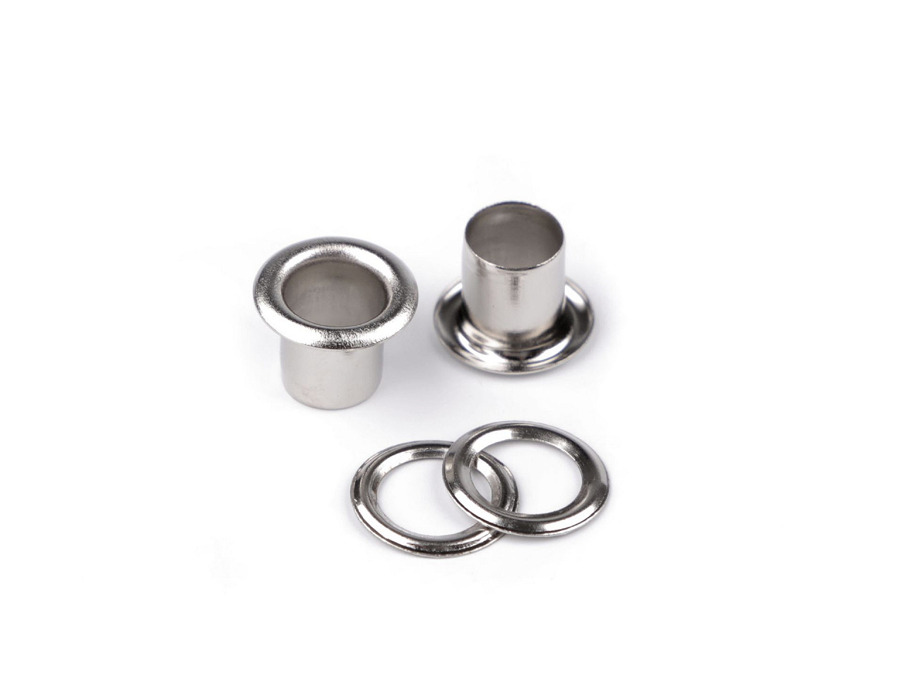 Ocheți metalici ø6 mm interior / ø11 mm exterior - Alamă antică (20 Perechi)