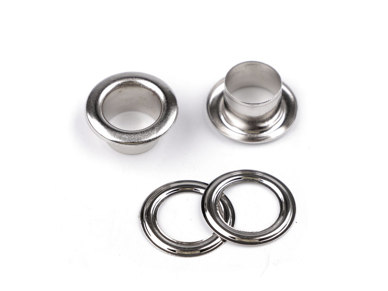 Ocheți metalici ø10 mm interior / ø17 mm exterior - Alamă antică (20 Perechi)