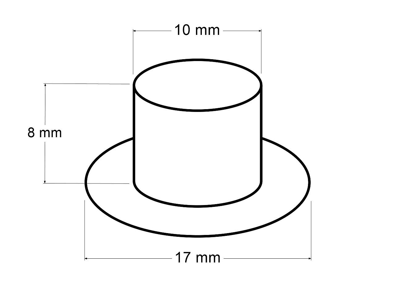 Ocheți metalici ø10 mm interior / ø17 mm exterior - Alamă antică (20 Perechi)