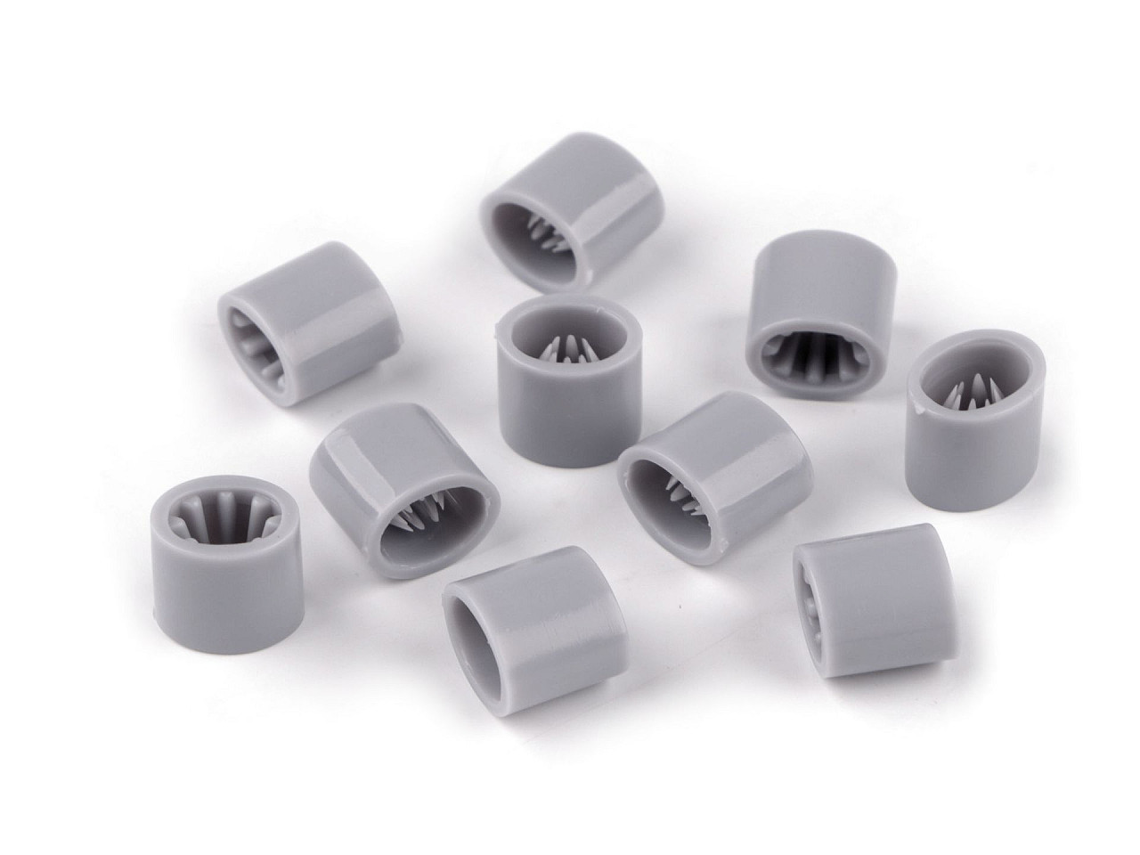 Opritoari snur / bratari festival 7x9 mm - Gri neutral (1000 Bucăți)