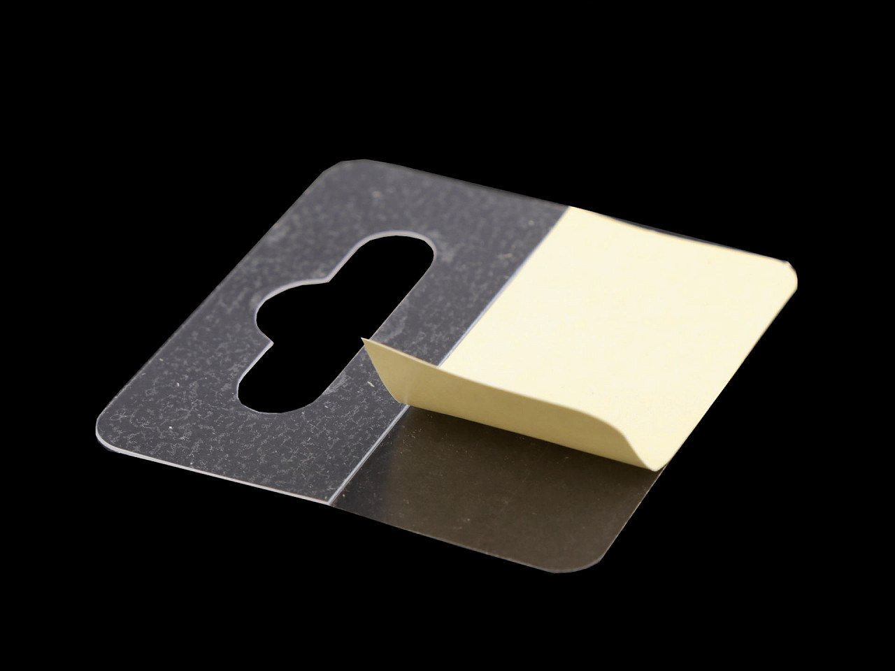 Agățătoare autoadezivă 50x50 mm - Transparent (50 Bucăți)