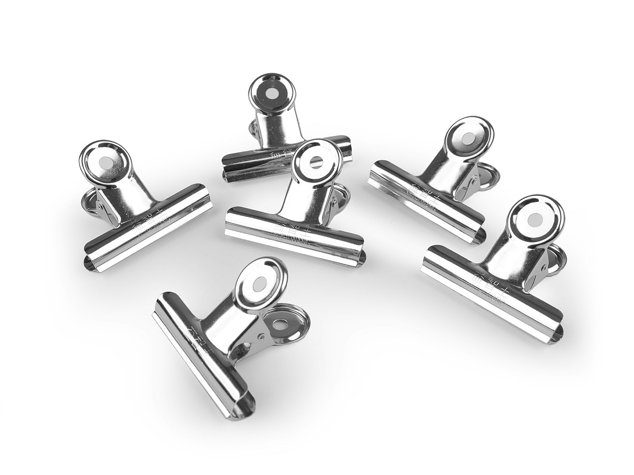 Clips metalic pentru materiale 6,3 cm - Nichel (36 Bucăți)