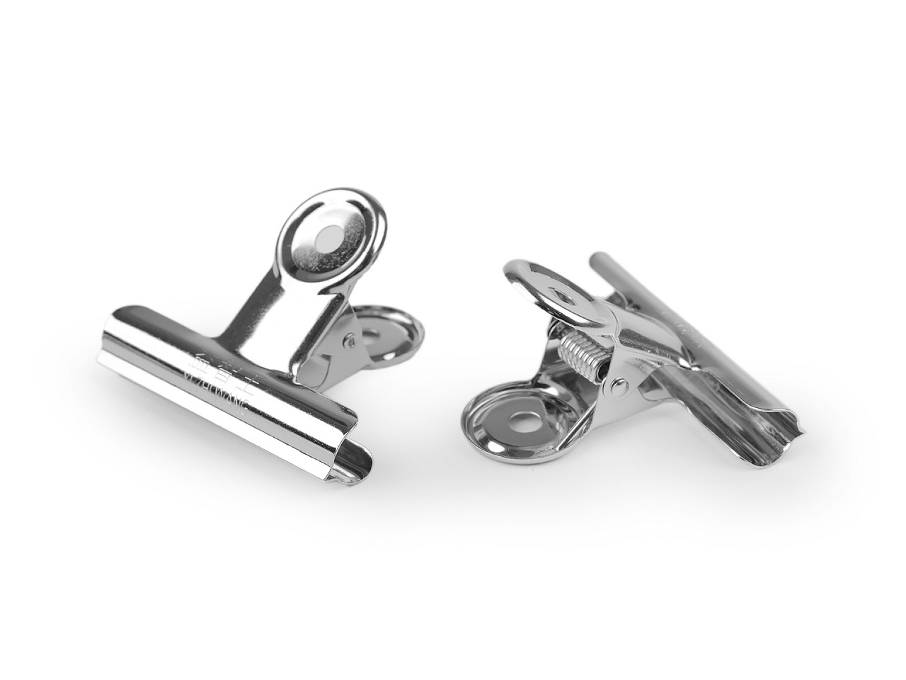 Clips metalic pentru materiale 6,3 cm - Nichel (36 Bucăți)