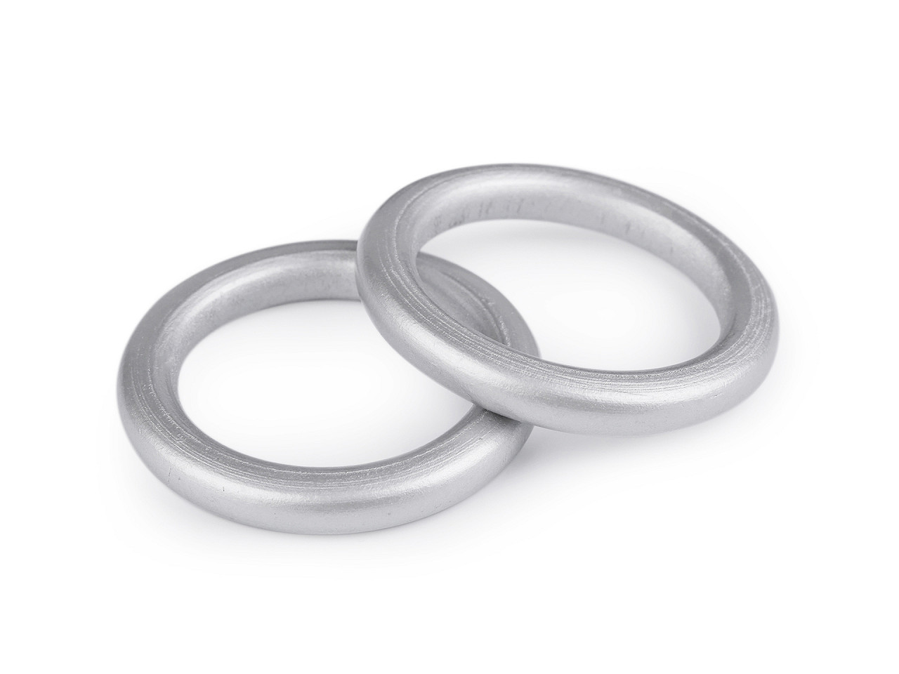 Inele colorate din lemn ø58 mm - Auriu (10 Bucăți)