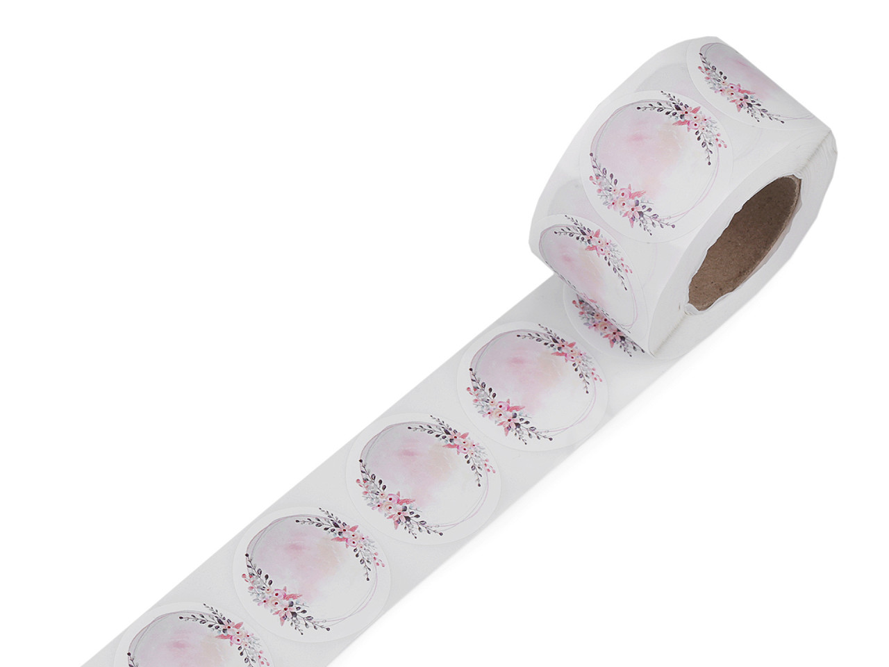 Autocolante din hârtie ø38 mm - Roșu (1 Rolă)