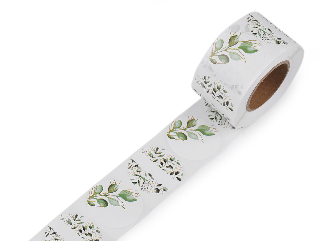 Autocolante din hârtie ø38 mm - Roșu (1 Rolă)