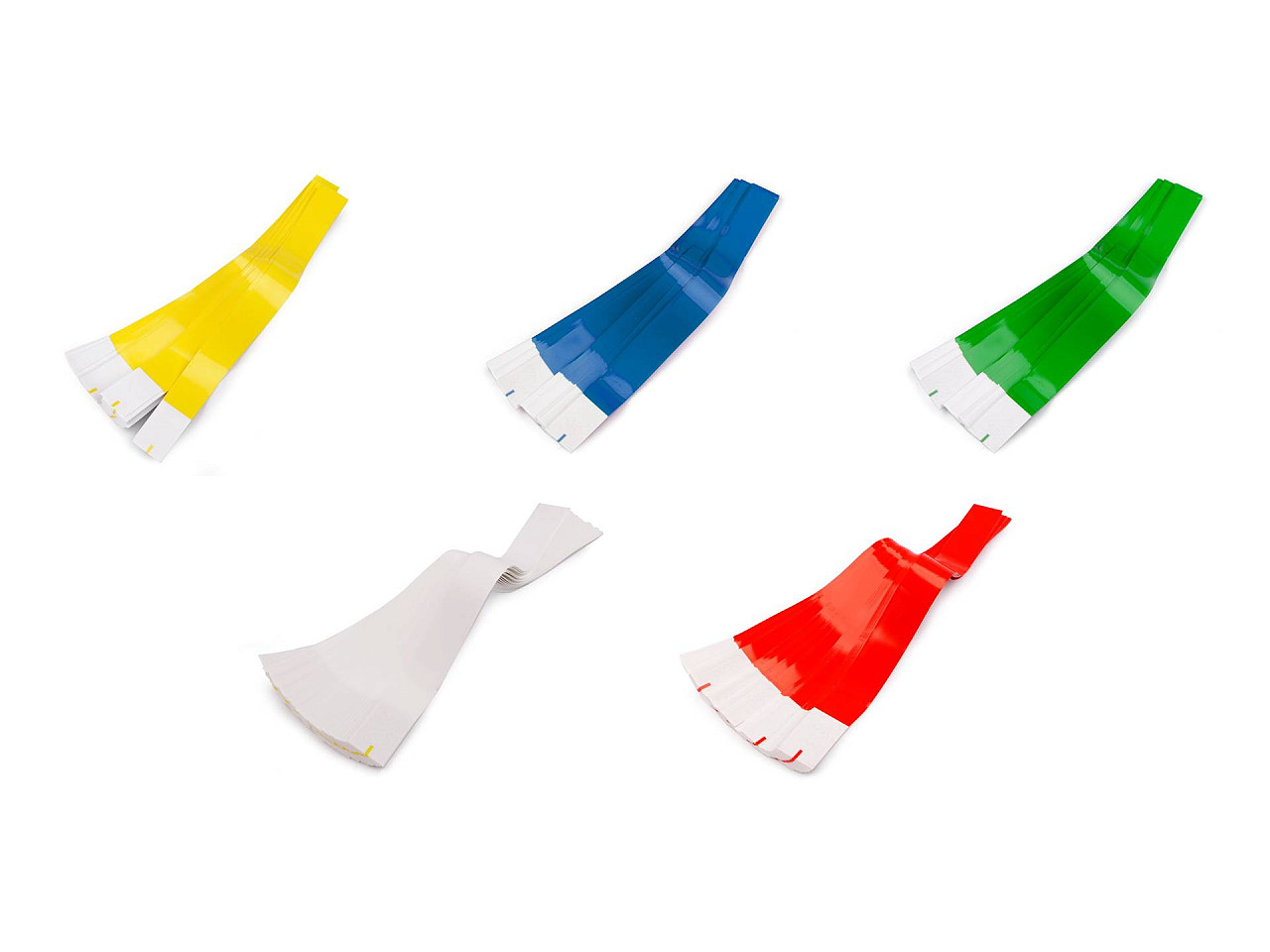 Bratara de identificare pentru festivale rezistenta la apa - Alb (100 Bucăți)