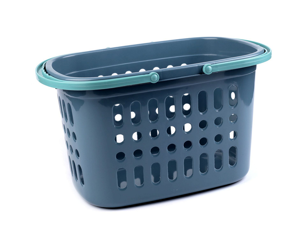 Cos din plastic 27x38 cm - Turcoaz (1 Bucată)