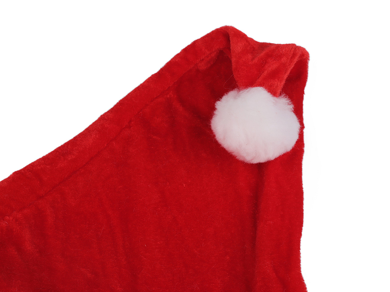 Căciulă din catifea de crăciun pentru copii - Roșu (1 Bucată)