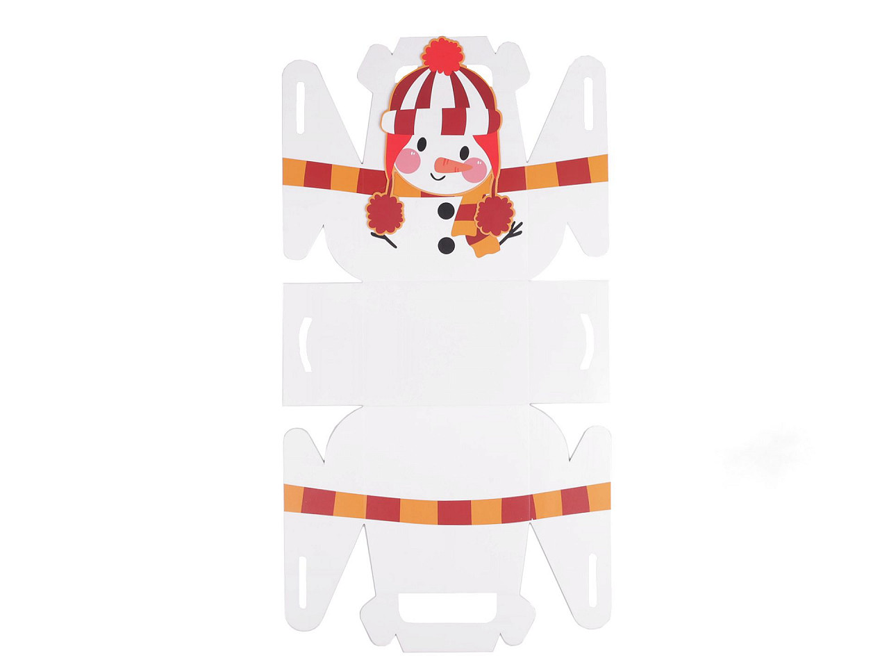 Cutie cadou de craciun ren, mos craciun, om de zapada - Maro natural (1 Bucată)