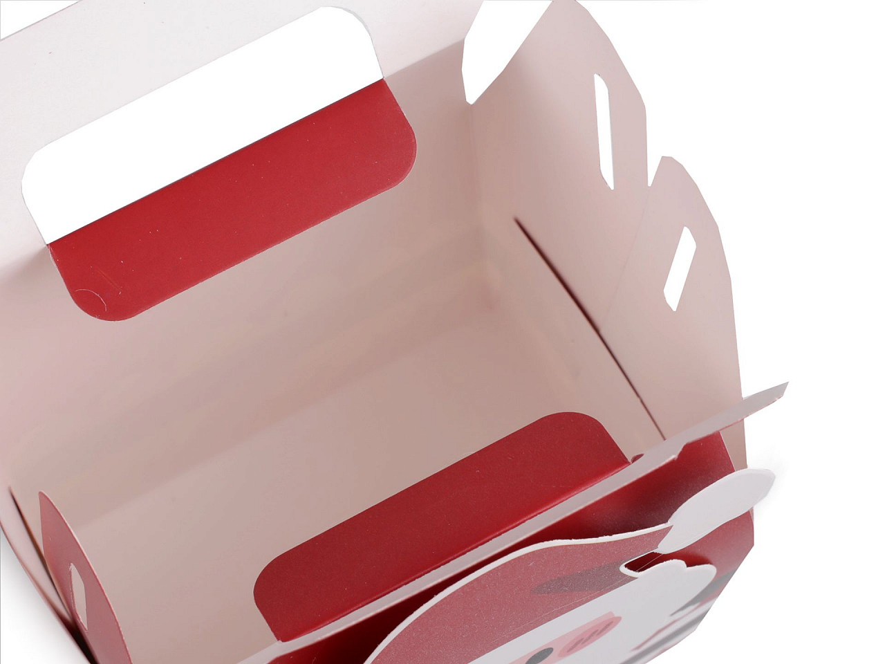 Cutie cadou de craciun ren, mos craciun, om de zapada - Maro natural (1 Bucată)