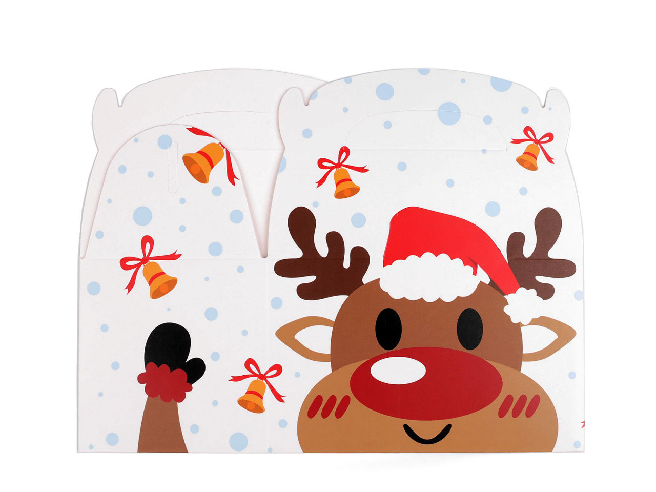 Cutie cadou de craciun ren, mos craciun - Roșu (25 Bucăți)