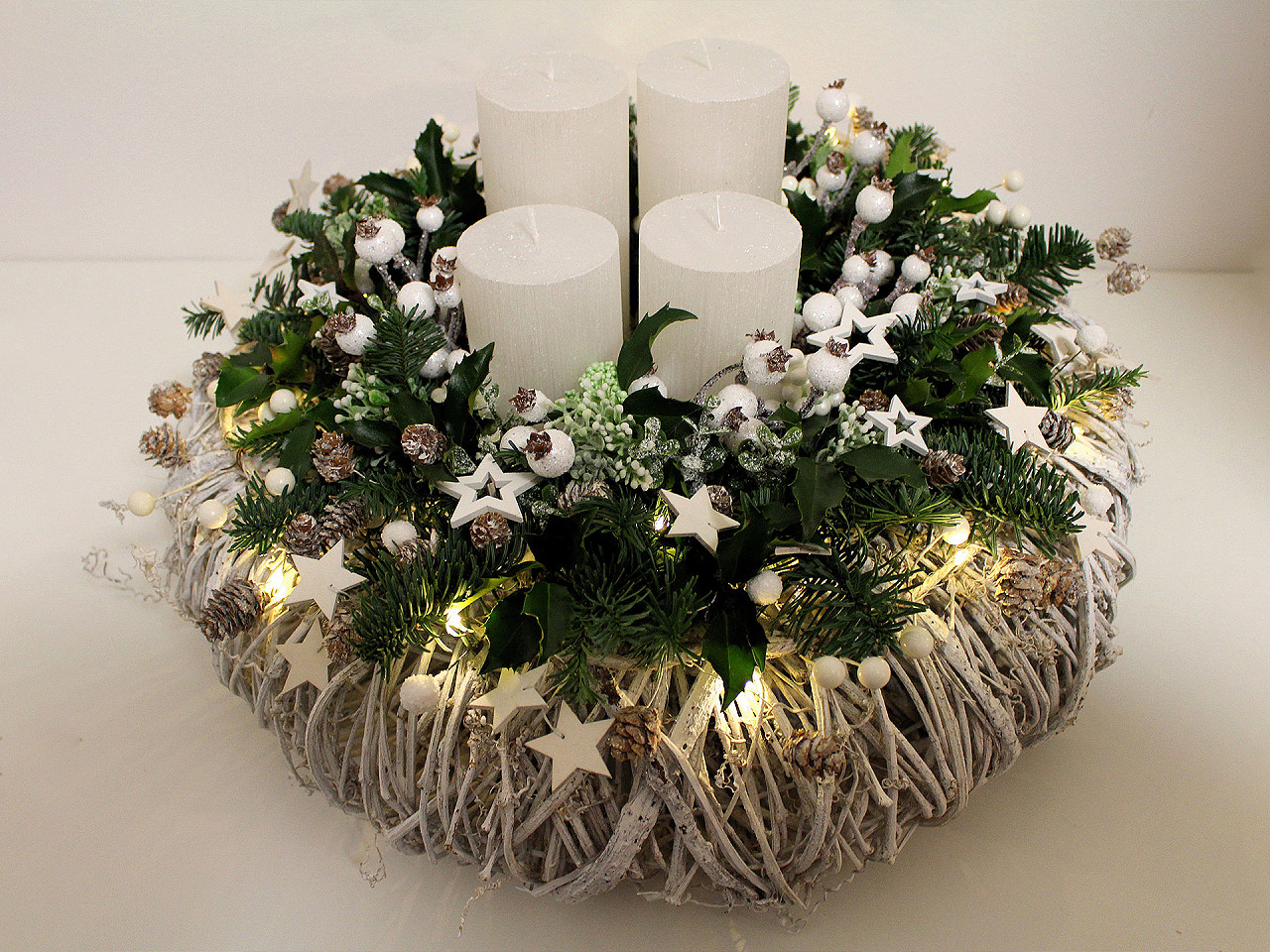 Mini stea din lemn pentru lipire ø10 mm - Natur (20 Bucăți)